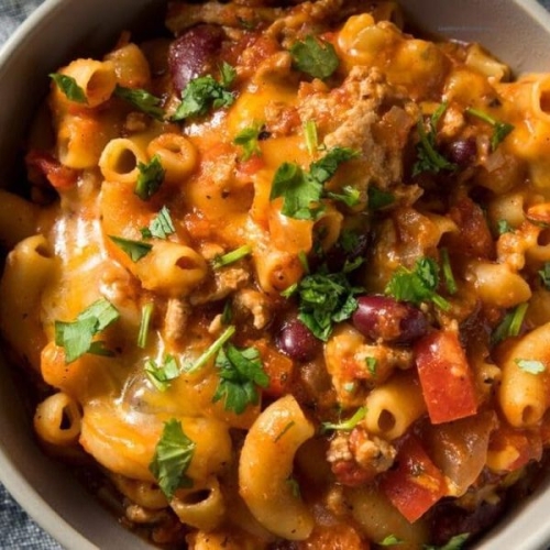 Low Calorie Chili Mac and Cheese