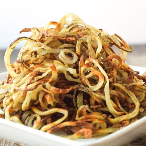 Crispy Rosemary Baked Curly Fries (Whole30 Paleo)