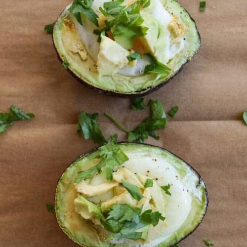 Baked Avocado with Egg