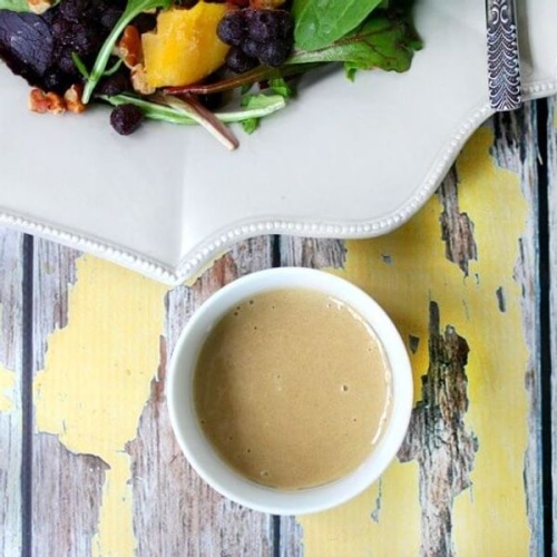 Clean Eating Vegan Tahini Ginger Dressing