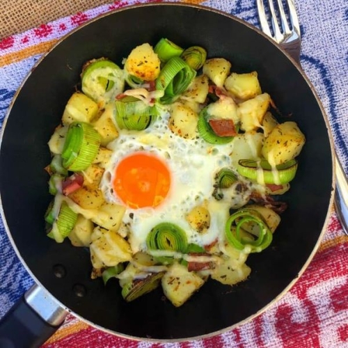 Bacon & Leek Hash