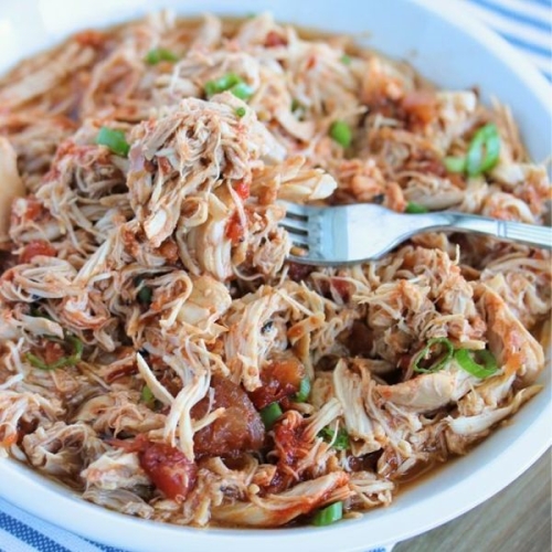 Shredded Salsa Chicken | Paleo, Whole30, Keto