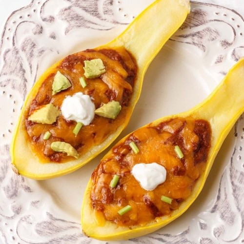 Chili Squash Boats