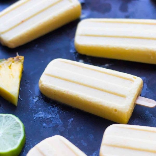 Spicy Pineapple Popsicles