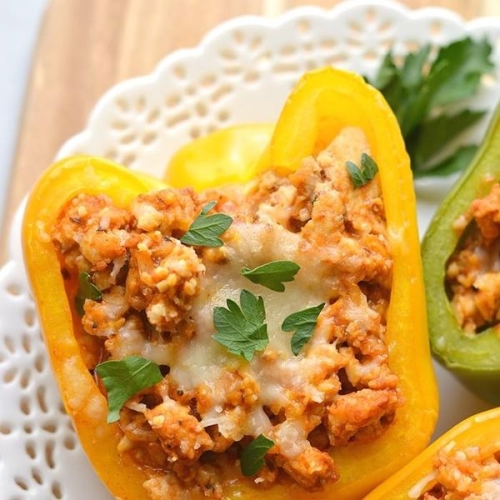 Italian Chicken Stuffed Peppers