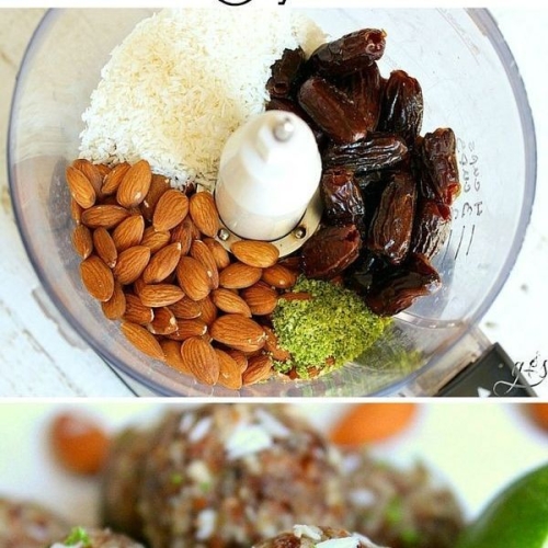 4 Ingredient Coconut Lime Energy Bites