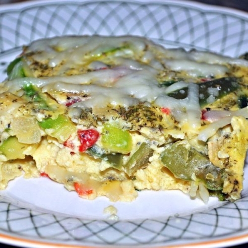 Spring Vegetable Frittata (Low Fat/Low Cal)
