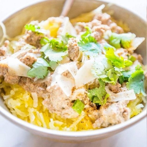 Low Carb Squash Stroganoff