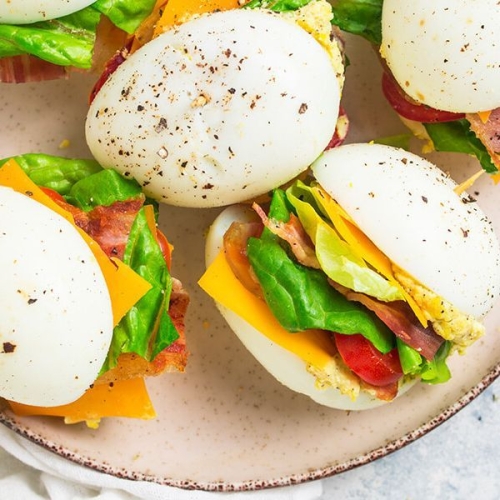 Low-Carb BLT Deviled Eggs