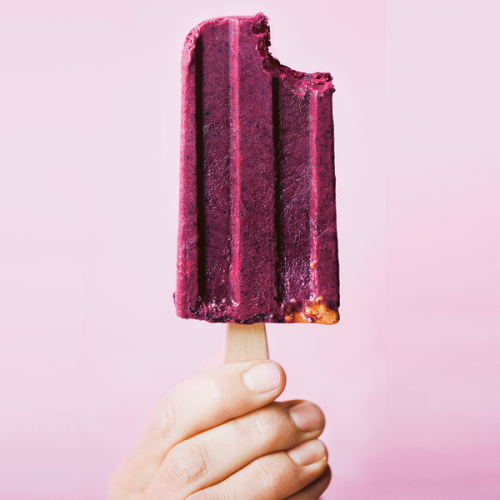 Creamy Blueberry And Avocado Pops