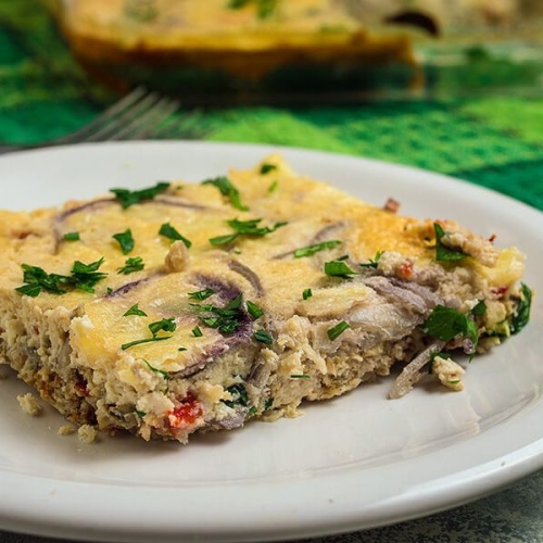 Low-Carb Egg White Breakfast Casserole