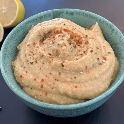 Roasted Garlic Hummus (oil u0026 tahini free)