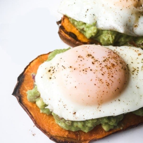 Sweet Potato Avocado Egg “Toast”