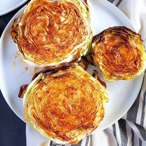Air Fryer Cabbage Steaks
