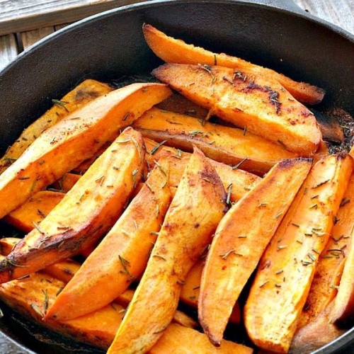 Spicy Sweet Potato Oven Wedges