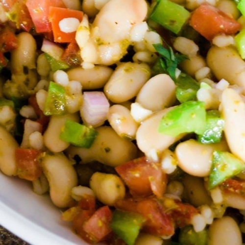 Healthy Tuscan Bean Salad