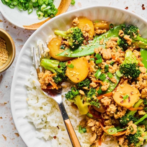 Ground Chicken Stir Fry