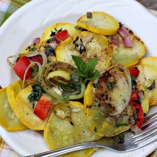 Balsamic Yellow Squash Bake