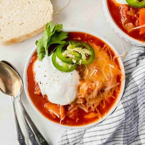 Easy Healthy Butternut Squash Turkey Chili