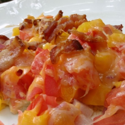 Tomato Bacon Squares