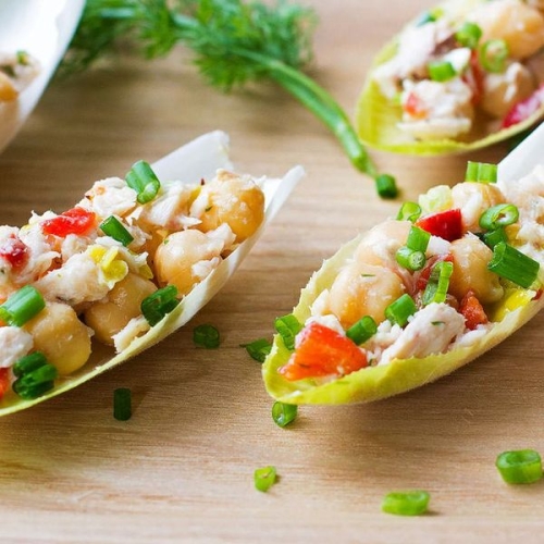 Tuna and Chickpea Endive Bites Recipe