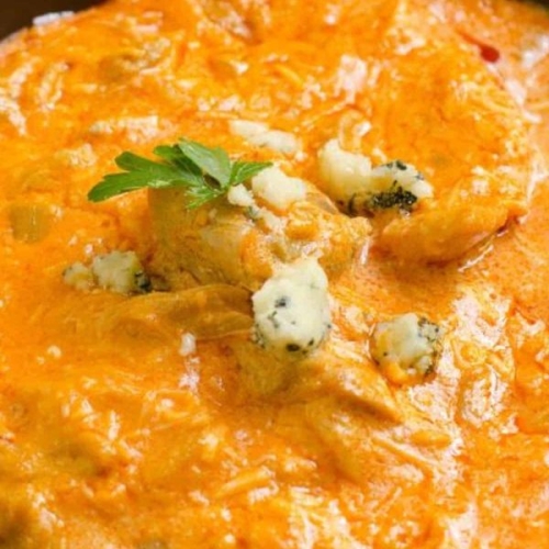 Cottage Cheese Buffalo Chicken Dip