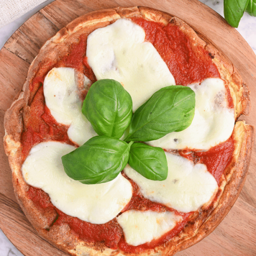 High protein pizza with egg whites