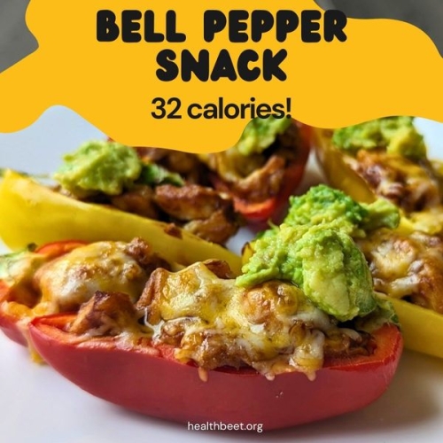 Mini Bell Pepper Snack : BBQ chicken