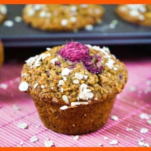 Healthy Raspberry Muffins