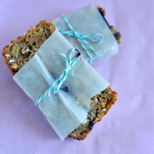 Blueberry banana bread – low calorie