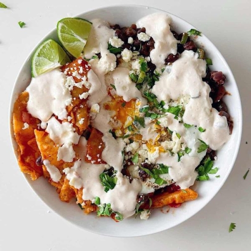 High Protein Low Calorie Chilaquiles