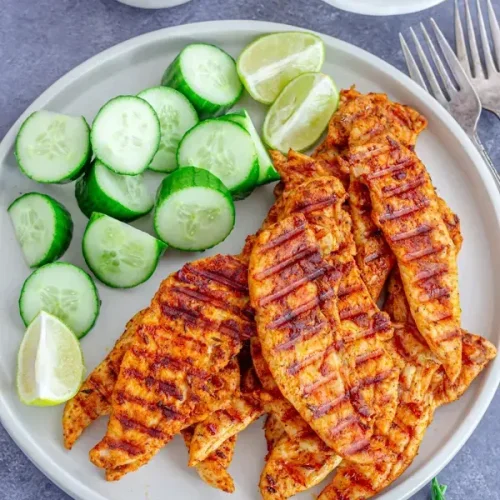 High Protein Grilled Chicken Tenders for Low Calorie Weight Loss Meal