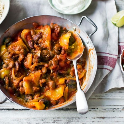 Easy Mexican bean stew