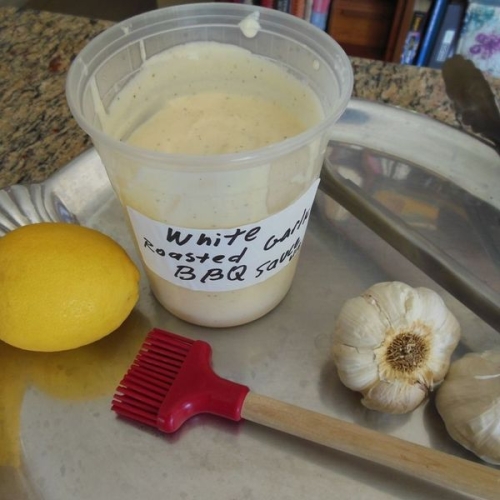 White Roasted Garlic BBQ Sauce