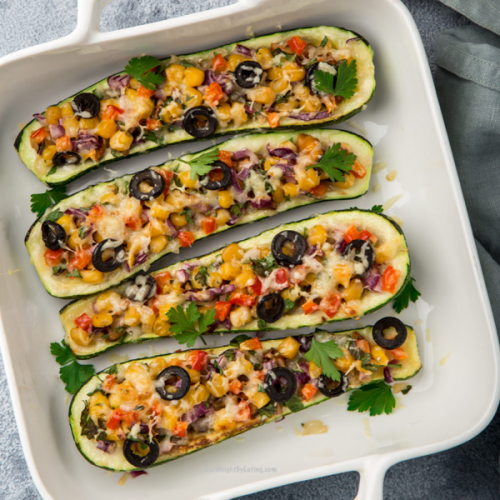 Low Calorie Zucchini Boats