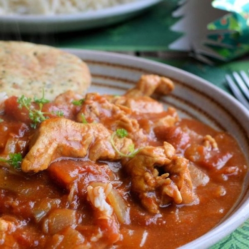 Low-calorie turkey curry