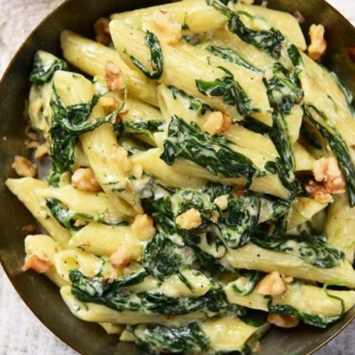 Low Calorie Spinach Pasta for Weight Loss
