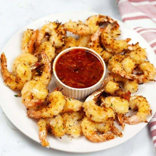 Low Calorie Air Fryer Coconut Shrimp