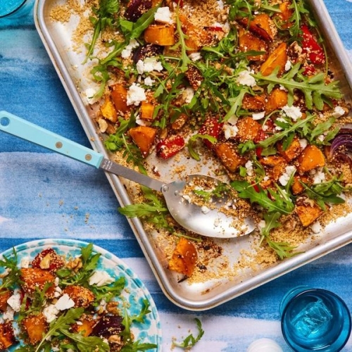 Roasted Vegetable and Feta Couscous | Slimming & Weight Watchers Friendly