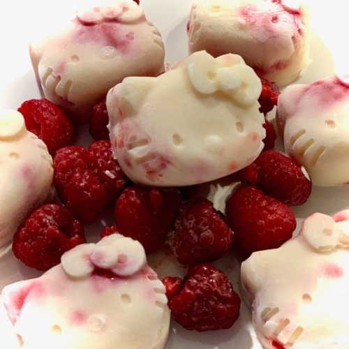 White Chocolate and Raspberry Yoghurt Bark