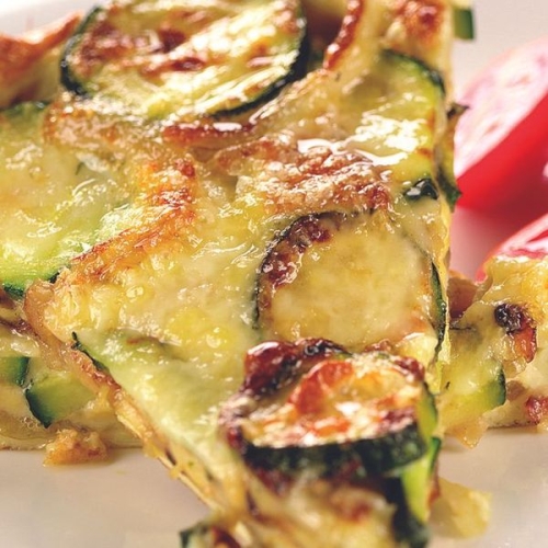 Courgette frittata, quick