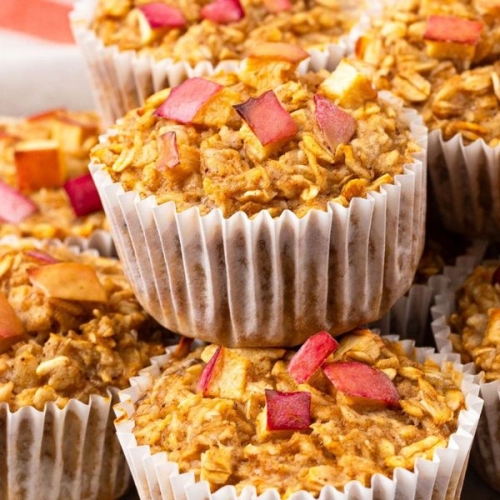 Apple Cinnamon Protein Muffins
