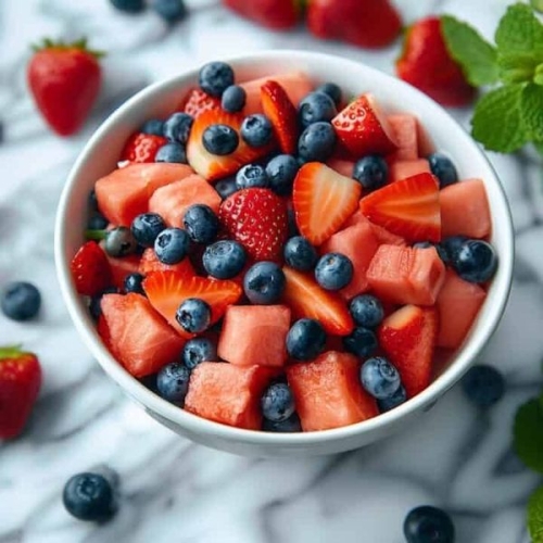 Berry Watermelon Fruit Salad