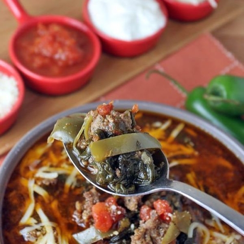 Low Carb Sausage and Pepper Soup