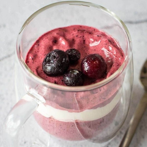 4-Ingredient Blueberry Mousse