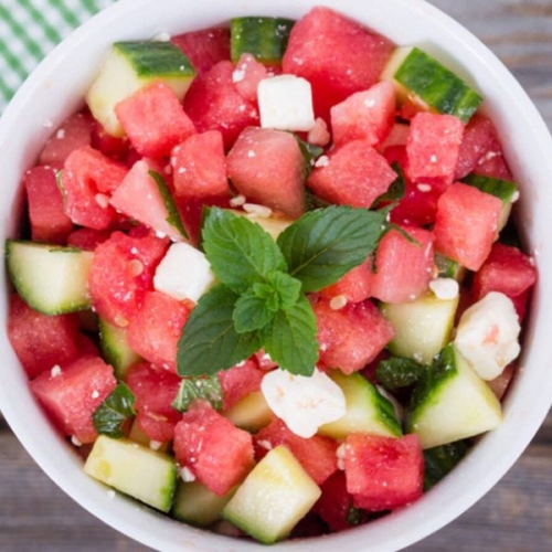 Cucumber Watermelon Salad Recipe