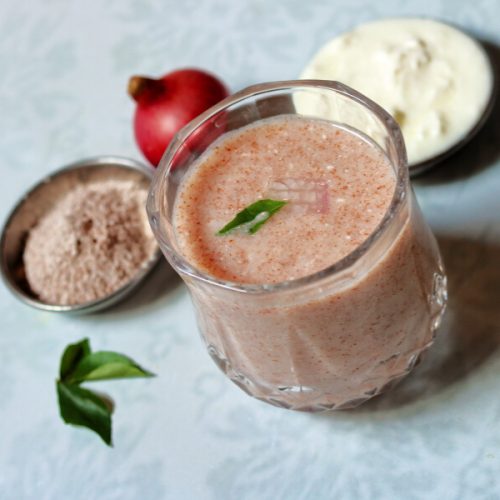 Ragi Ambli | Savoury Ragi Malt | Ragi Ambali with Buttermilk