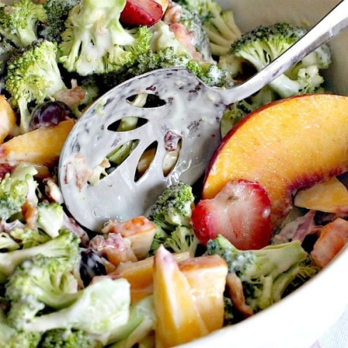 Broccoli Peach Salad