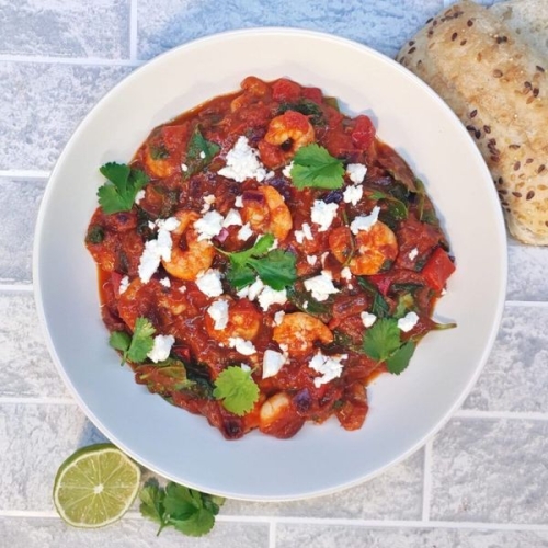 Salsa Shrimp Recipe With Spinach And Feta