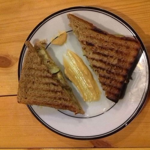 Peanut Butter BBQ Vegetarian Sandwich